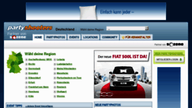 What Partyshooters.de website looked like in 2012 (13 years ago)