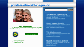 What Private-zusatzversicherungen.com website looked like in 2012 (11 years ago)