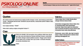 What Psikologi-online.com website looked like in 2012 (11 years ago)