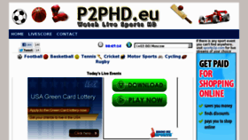 What P2phd.eu website looked like in 2012 (11 years ago)