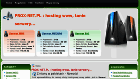 What Prox-net.pl website looked like in 2012 (11 years ago)