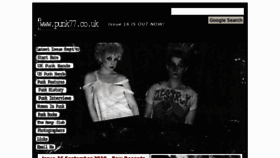 What Punk77.co.uk website looked like in 2012 (11 years ago)
