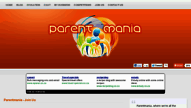 What Parentmania.com website looked like in 2012 (11 years ago)