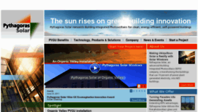 What Pythagoras-solar.com website looked like in 2012 (11 years ago)