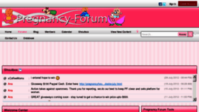 What Pregnancy-forum.org website looked like in 2012 (11 years ago)