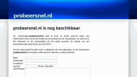 What Probeersnel.nl website looked like in 2012 (11 years ago)