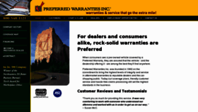 What Preferredautowarranty.com website looked like in 2012 (11 years ago)
