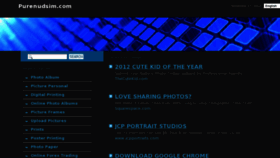 What Purenudsim.com website looked like in 2012 (11 years ago)