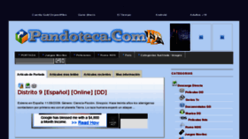 What Pandoteca.com website looked like in 2012 (11 years ago)