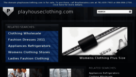 What Playhouseclothing.com website looked like in 2012 (11 years ago)