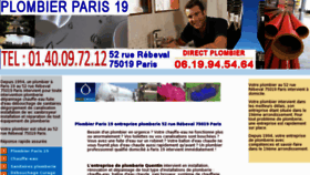 What Plomberie-paris-19.com website looked like in 2012 (11 years ago)