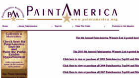 What Paintamerica.org website looked like in 2012 (11 years ago)