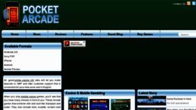 What Pocket-arcade.com website looked like in 2012 (11 years ago)