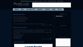 What Ptc101.com website looked like in 2012 (11 years ago)