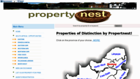 What Propertynest.co.za website looked like in 2012 (11 years ago)