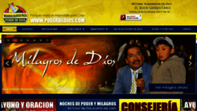 What Poderdedios.com website looked like in 2012 (11 years ago)
