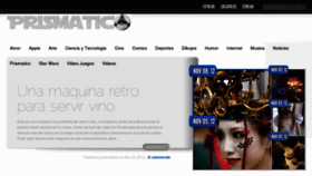 What Prismatico.net website looked like in 2012 (11 years ago)