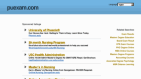 What Puexam.com website looked like in 2013 (11 years ago)