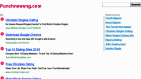What Punchnewsng.com website looked like in 2013 (11 years ago)