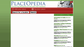 What Placeopedia.com website looked like in 2013 (11 years ago)