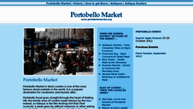 What Portobellomarket.org website looked like in 2013 (11 years ago)
