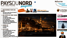 What Paysdunord.fr website looked like in 2013 (11 years ago)