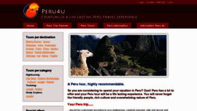 What Peru4u.com website looked like in 2013 (11 years ago)