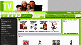 What Productostv.es website looked like in 2013 (11 years ago)