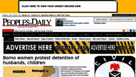 What Peoplesdaily-online.com website looked like in 2013 (11 years ago)