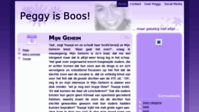 What Peggyisboos.nl website looked like in 2013 (11 years ago)