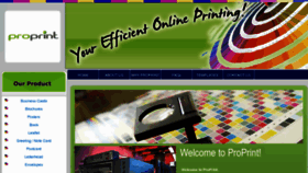 What Proprint.com.my website looked like in 2013 (11 years ago)