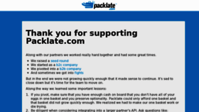What Packlate.com website looked like in 2013 (11 years ago)