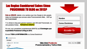 What Posicionamientoconventaja.com website looked like in 2013 (11 years ago)