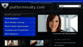 What Platformrealty.com website looked like in 2013 (11 years ago)