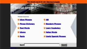 What Phrase.org website looked like in 2013 (12 years ago)