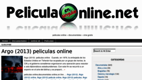What Peliculaonline.net website looked like in 2013 (11 years ago)