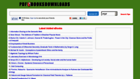 What Pdfebooksdownloads.com website looked like in 2011 (13 years ago)