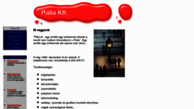 What Palla.hu website looked like in 2013 (11 years ago)