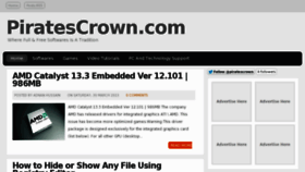 What Piratescrown.com website looked like in 2013 (11 years ago)