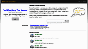 What Phoneowner.info website looked like in 2013 (11 years ago)