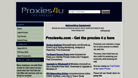What Proxies4u.com website looked like in 2013 (11 years ago)
