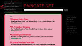 What Paingate.net website looked like in 2013 (11 years ago)