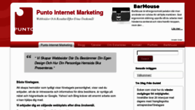 What Puntomarketing.se website looked like in 2011 (13 years ago)