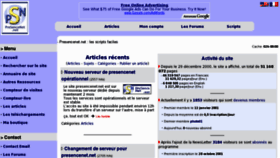 What Presencenet.net website looked like in 2013 (11 years ago)