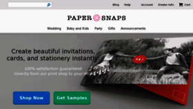 What Papersnaps.com website looked like in 2013 (10 years ago)