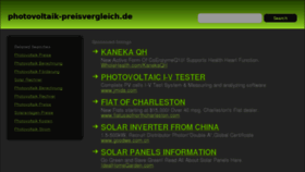 What Photovoltaik-preisvergleich.de website looked like in 2013 (11 years ago)