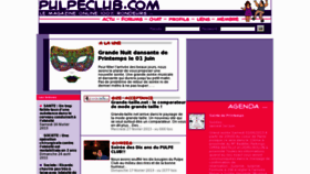 What Pulpeclub.com website looked like in 2013 (10 years ago)