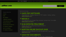 What Pdfbar.com website looked like in 2013 (10 years ago)