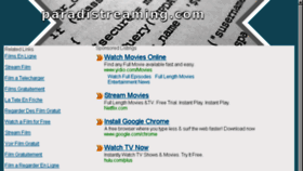 What Paradistreaming.com website looked like in 2013 (10 years ago)