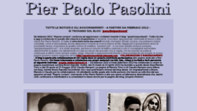 What Pasolini.net website looked like in 2013 (10 years ago)